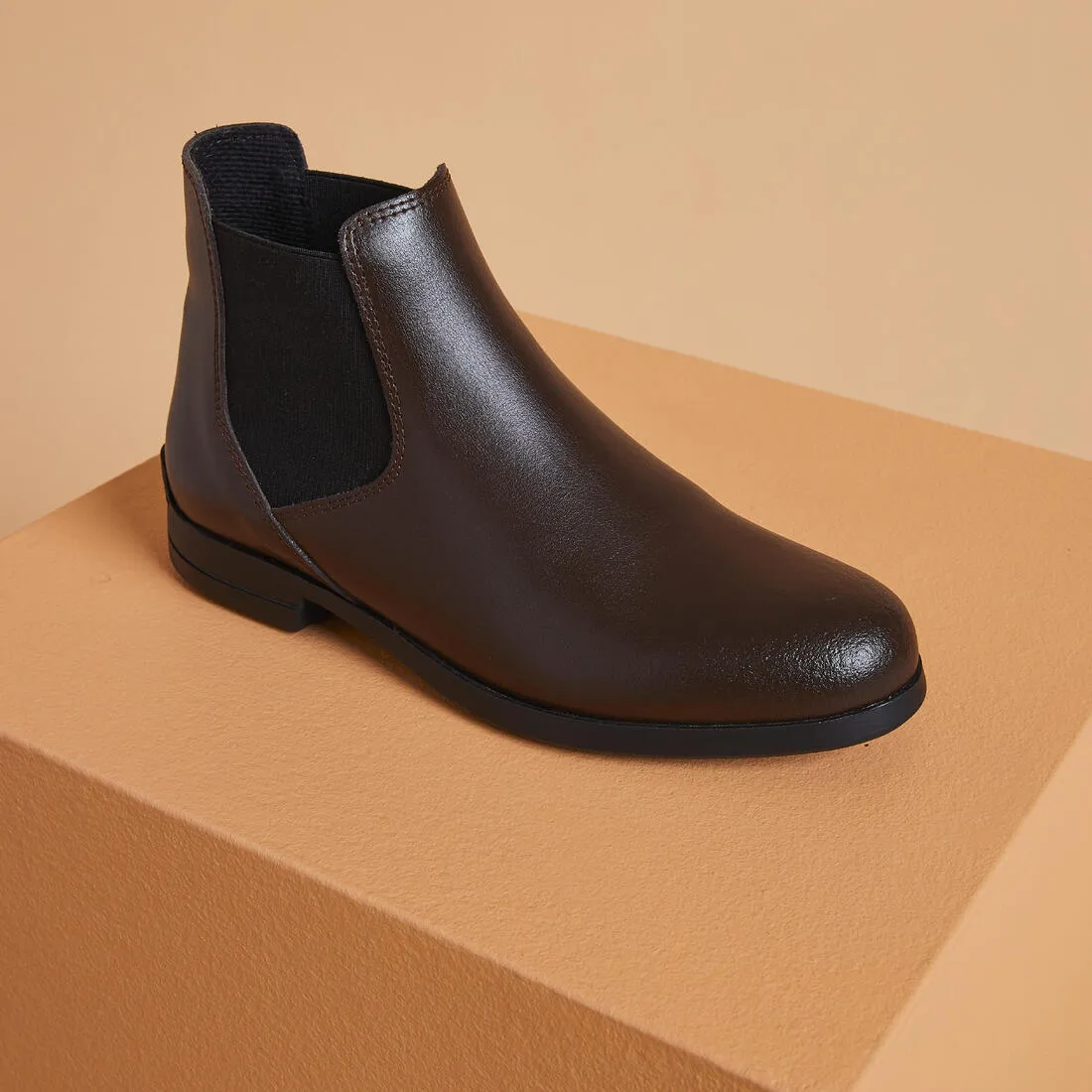 Adult Leather Horse Riding Jodhpur Boots 500