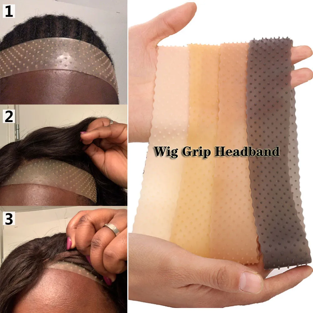 Non Slip Wig Grip Headband Transparent Silicone