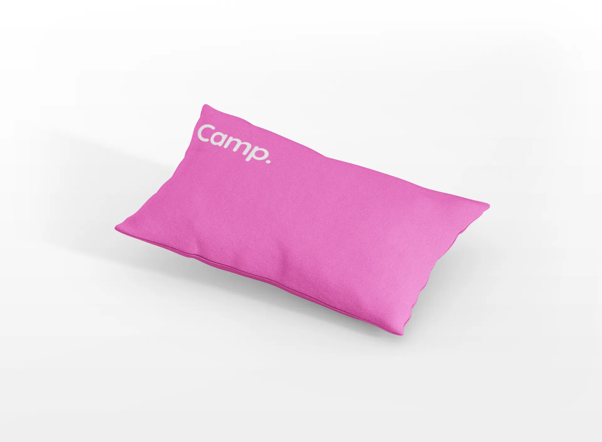 Pink Summer Camp Throw Pillow Cover for Bunk Gift, Visiting Day, Girl's Room Decor or Camper&#39;s gift.