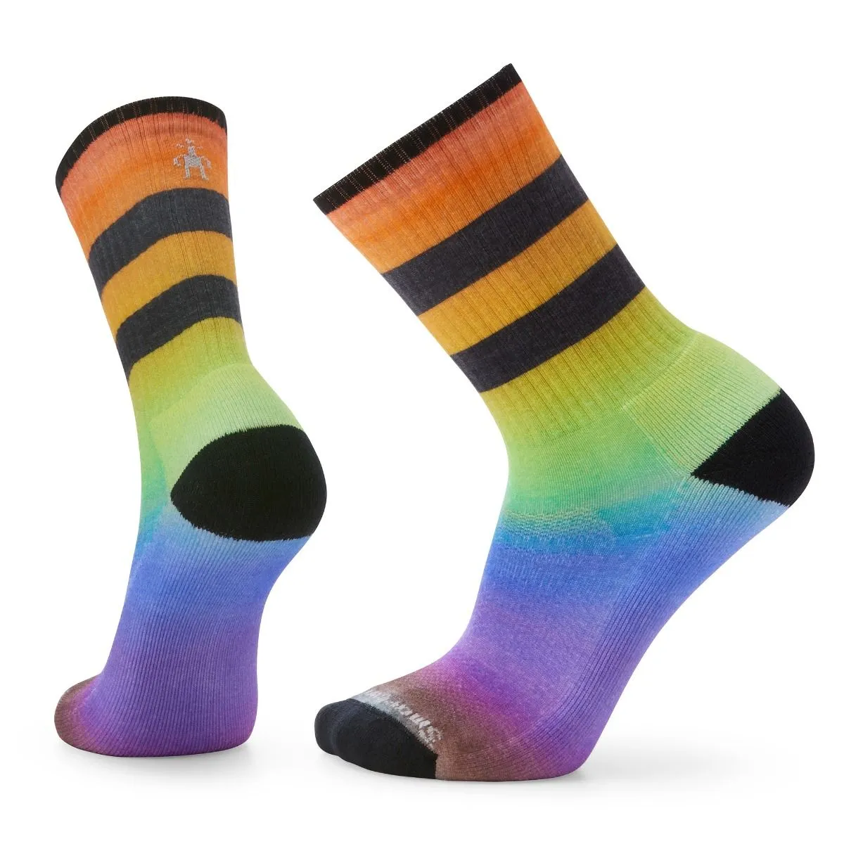 SmartWool Athletic Pride Rainbow Print Crew Socks
